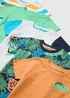 Boys 5 Pack Jungle Print T-Shirts (1-7yrs) - 1 to 1 half years Image 2