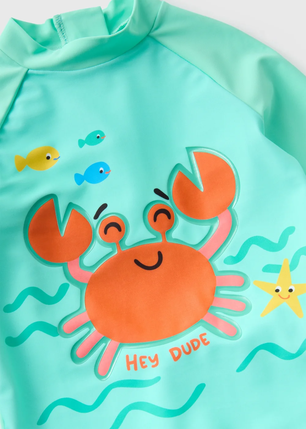 Boys Mint Crab Top & Shorts Swim Set (1-7yrs) - 1 half year to 2 Image 2