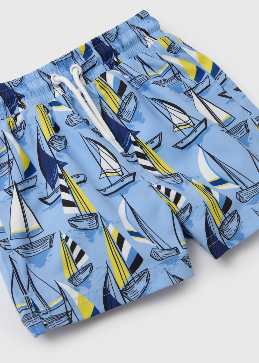 Boys Blue Boat Print Swim Shorts (1-6yrs) - 1 half year to 2 Image 2