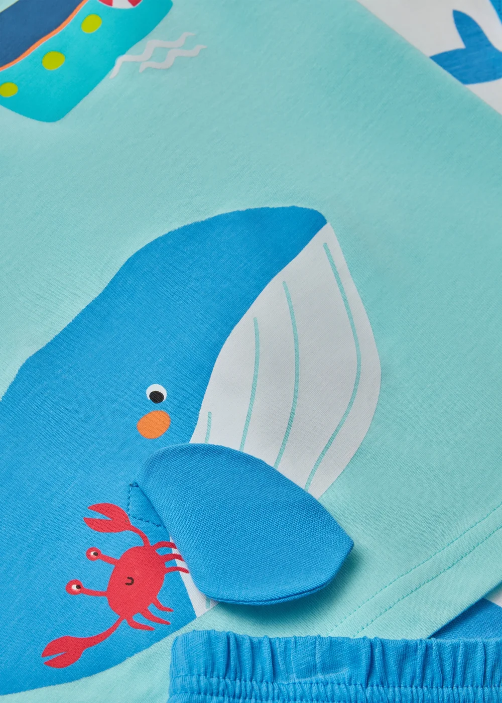 Boys 2 Pack Blue Whale Shorties (9mths-5yrs) - Age 9 - 12 Months Image 2