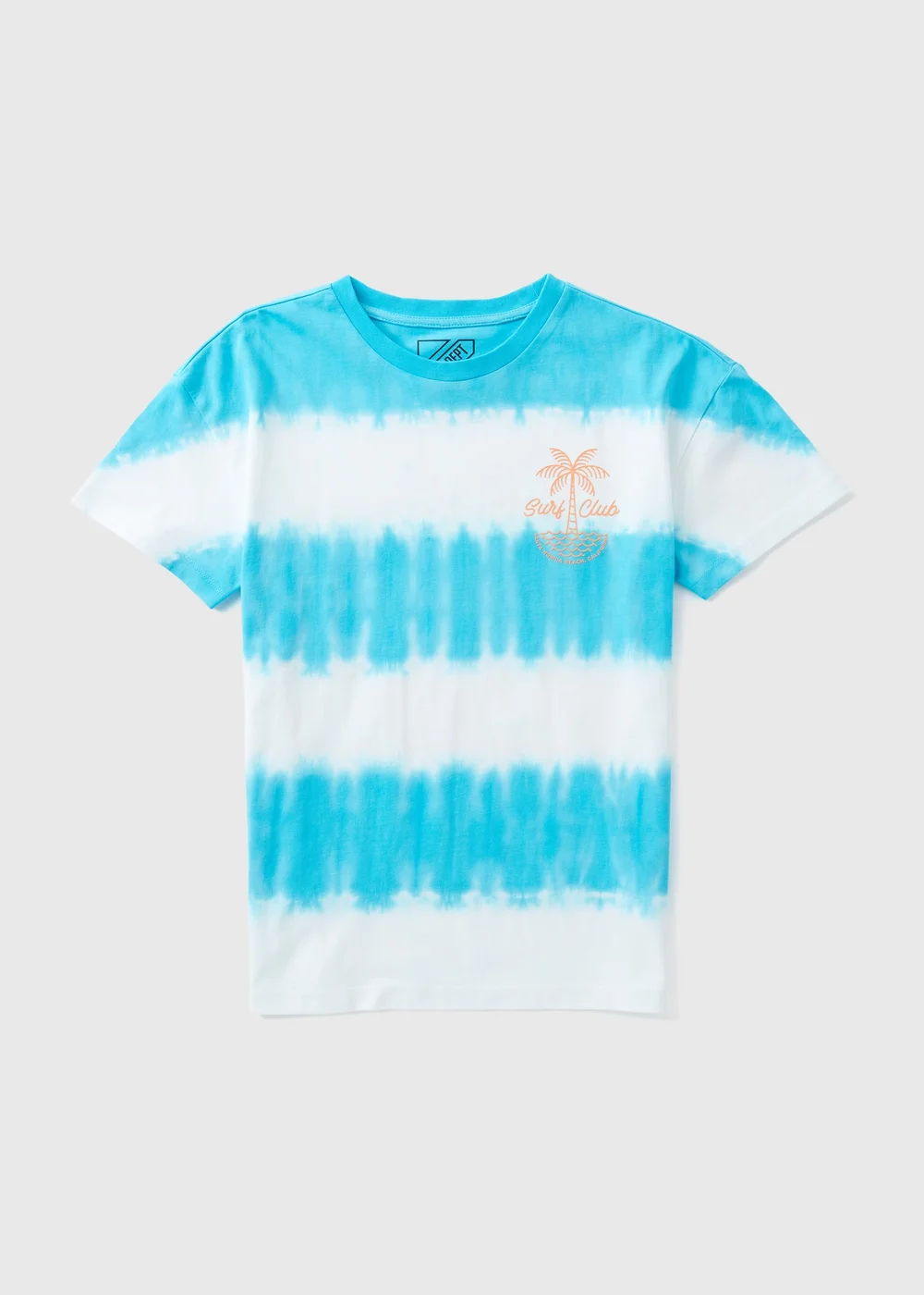 Boys Blue Surf Club Tie Dye T-Shirt (7-13yrs) - 7 Yrs Image 1