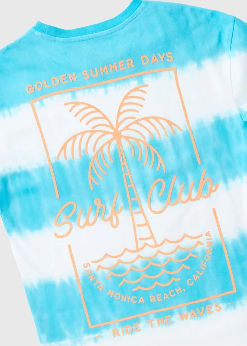 Boys Blue Surf Club Tie Dye T-Shirt (7-13yrs) - 7 Yrs Image 2