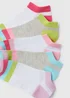 Girls 5 Pack Multicolour Trainer Socks (2-12yrs) - Sizes 6 - 8.5 Image 2