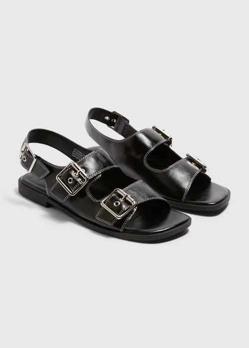 Black Buckle Sandal - Size 3 Image 1