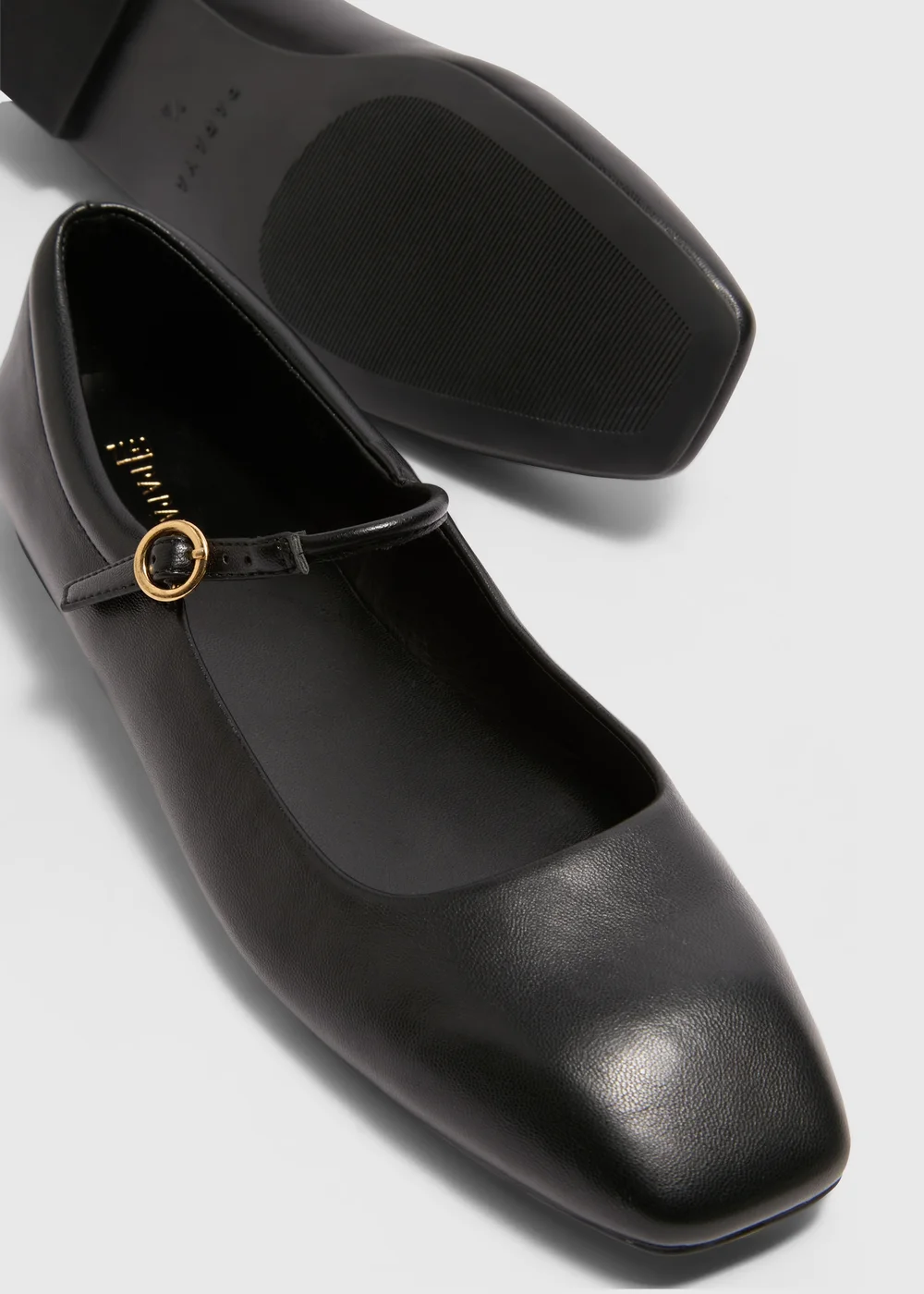 Black Soft Mary Jane Sandals - Size 3 Image 2