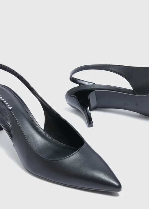 Black Sling Back Heels - 3 Image 2