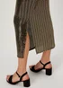 Et Vous Black & Gold Sequin Midi Skirt - Size 8 Image 3