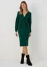Green Front Knot Dress - 8 Image 1