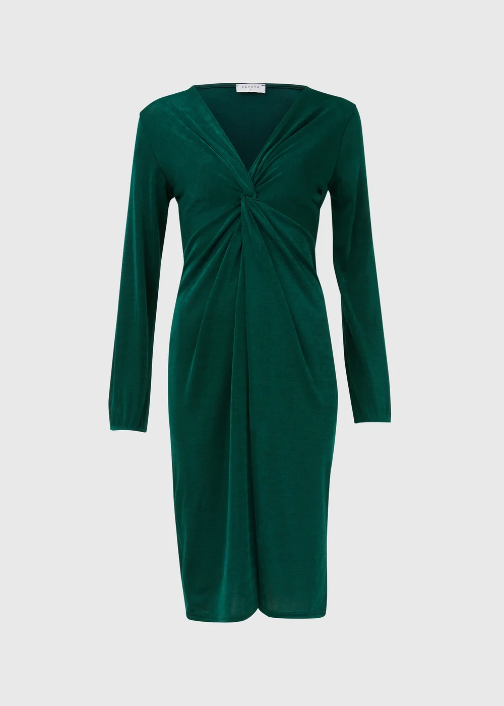 Green Front Knot Dress - 8 Image 5