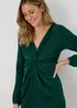 Green Front Knot Dress - 8 Image 3