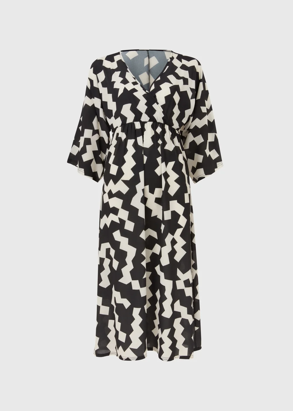 Black & White Kimono Dress - 8 Image 5