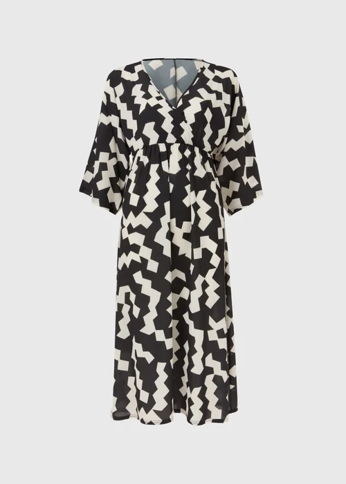 Black & White Kimono Dress - 8 Image 5