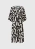Black & White Kimono Dress - 8 Image 5
