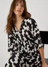 Black & White Kimono Dress - 8 Image 3