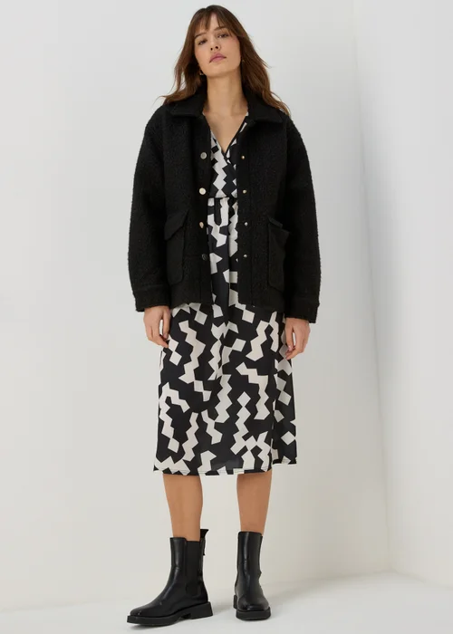 Black & White Kimono Dress - 8 Image 4