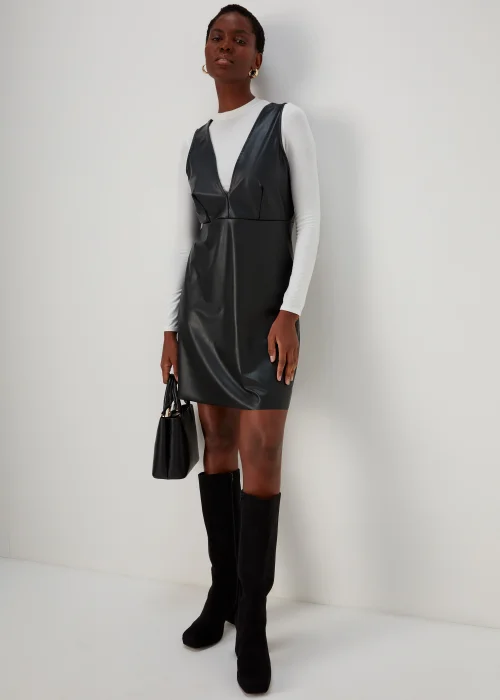 Black Pinafore Dress - 8 Image 4