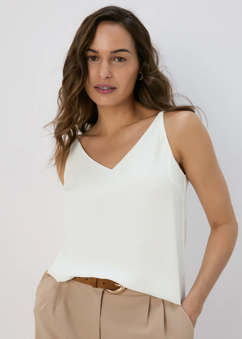 Et Vous Cream Cami Top - 8 Image 1