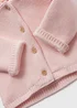 Baby Pink Cardigan (Newborn-23mths) - Newborn Image 2