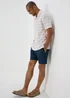 Navy Textured Drawcord Shorts - S Image 4