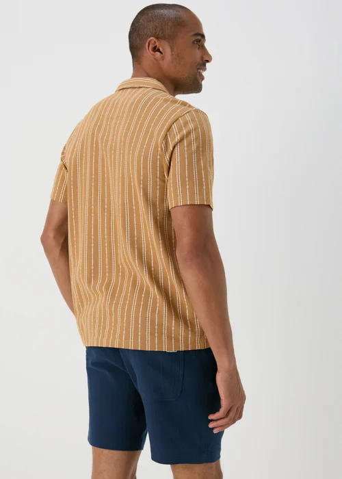 Navy Textured Drawcord Shorts - S Image 2