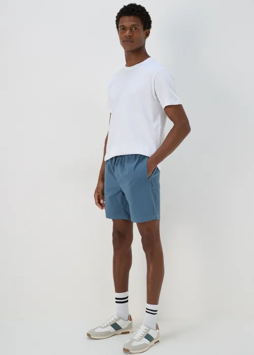 Blue Drawcord Chino Shorts - S Image 4
