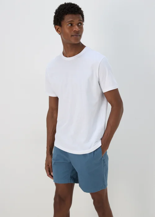 Blue Drawcord Chino Shorts - S Image 1