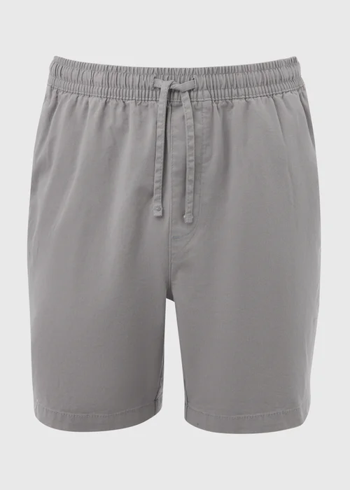 Light Grey Drawcord Chino Shorts - S Image 5