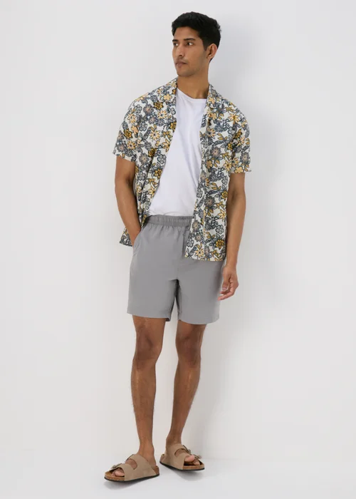 Light Grey Drawcord Chino Shorts - S Image 1