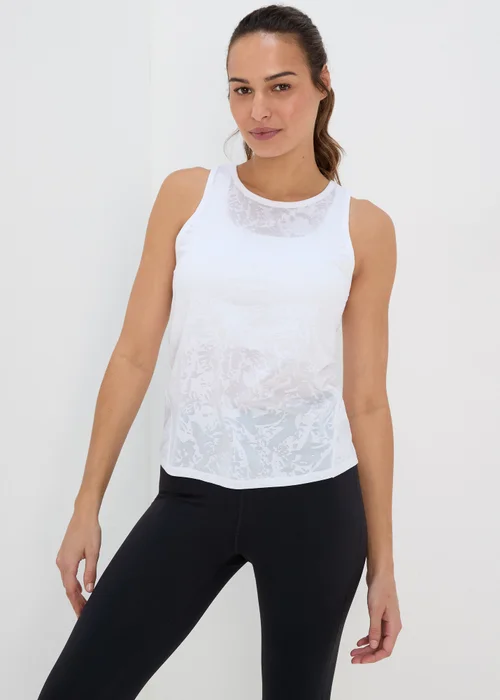Souluxe White Sports Vest Top - S Image 1