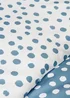 Blue Polka Dot Duvet Set - Single Image 3