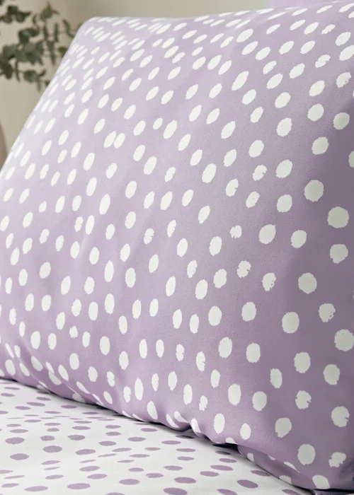 Lilac Spots Print Duvet Set - Single Image 2