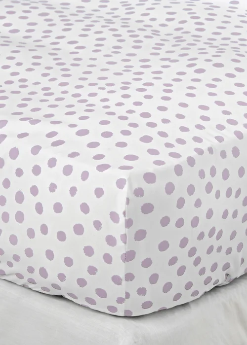 Lilac Spots Print Duvet Set - Single Image 4