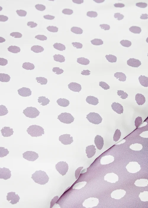 Lilac Spots Print Duvet Set - Single Image 3