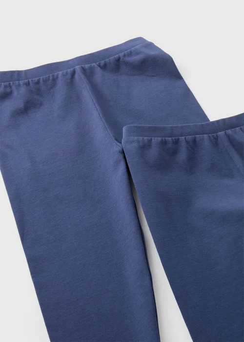 Girls 2 Pack Navy Leggings (7-13yrs) - 8 Yrs Image 2
