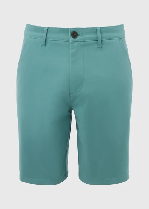 Teal Slim Fit Chino Shorts - 30 Image 5