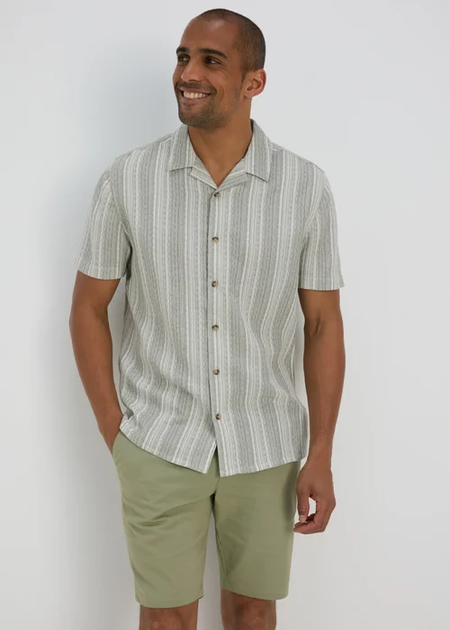 Green Slim Fit Chino Shorts - 30 Image 1