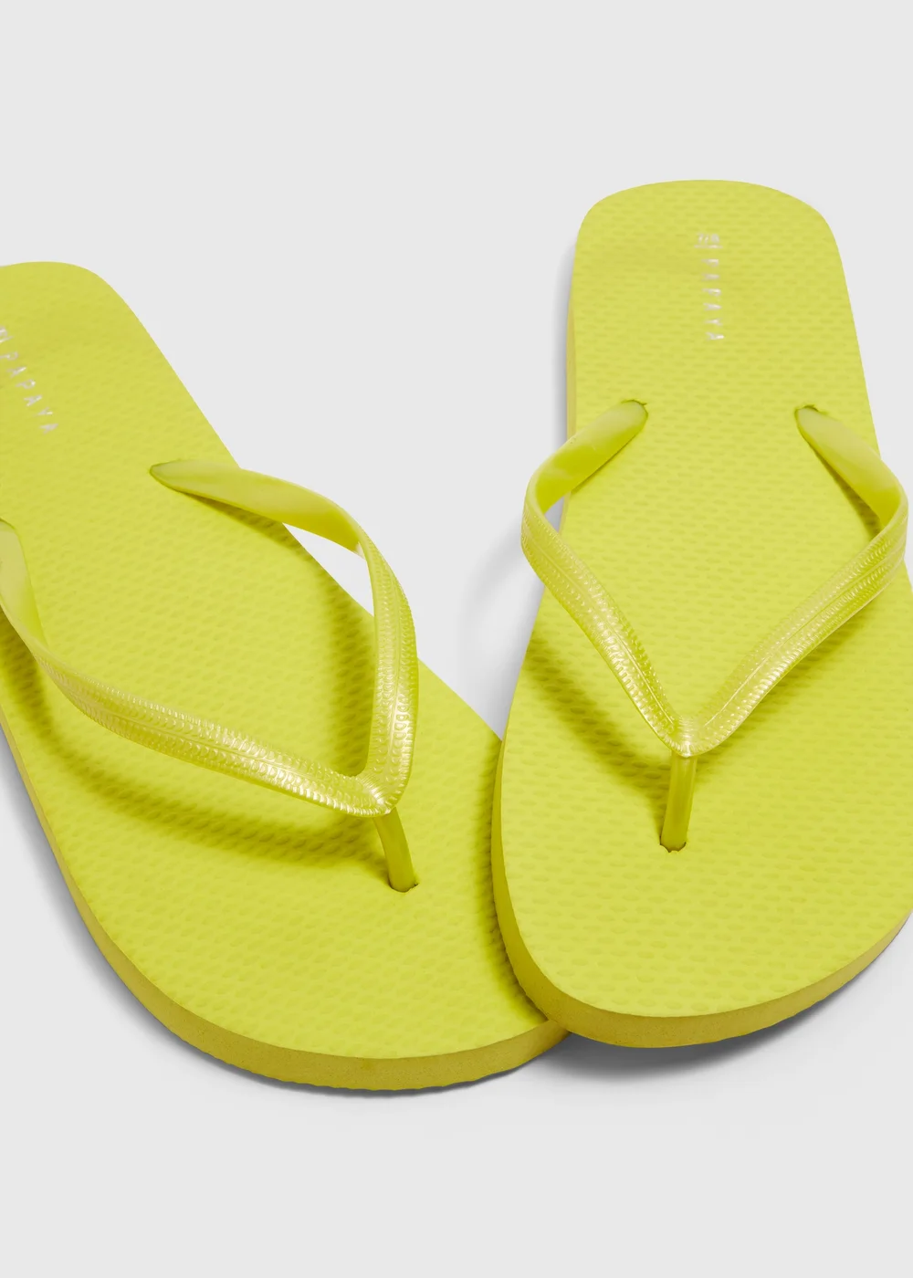 Lime Flip Flops - Small Image 2