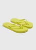 Lime Flip Flops - Small Image 1