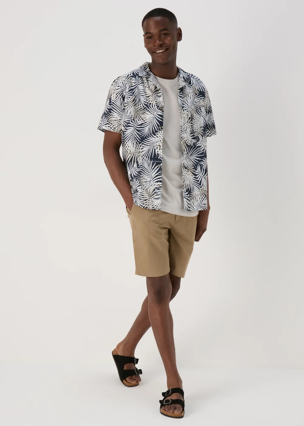 Stone Leaf Print Shirt - Small Image 4