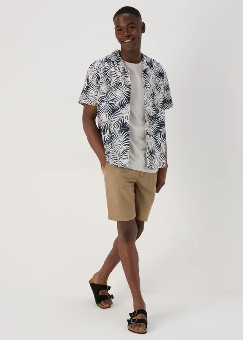 Stone Leaf Print Shirt - Small Image 4