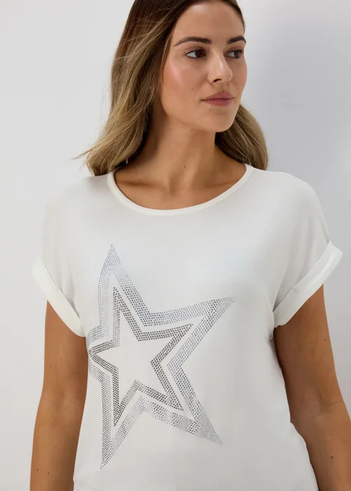 White Glitter Star T-Shirt - 8 Image 3