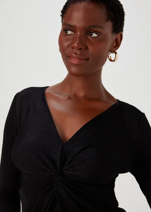 Black Front Knot Top - 8 Image 3
