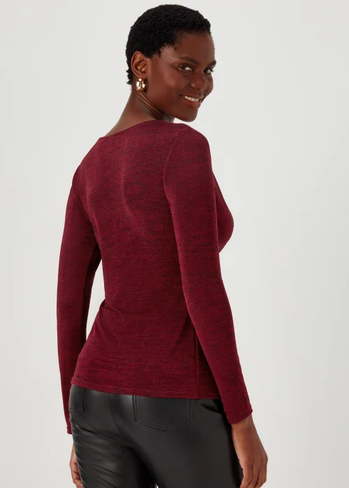 Burgundy Front Knot Top - 8 Image 2