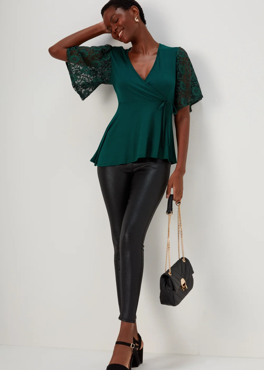 Green Lace Angel Jersey - Size 8 Image 4