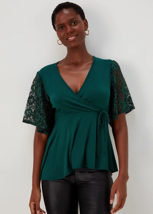 Green Lace Angel Jersey - Size 8 Image 1