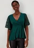Green Lace Angel Jersey - Size 8 Image 1