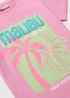 Pink Malibu Short Sleeve T-Shirt (7-13yrs) - Age 7 Years Image 2