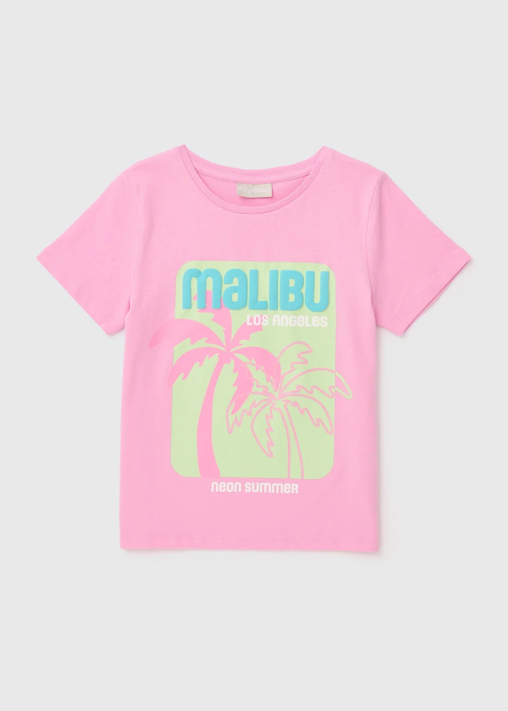 Pink Malibu Short Sleeve T-Shirt (7-13yrs) - Age 7 Years Image 1