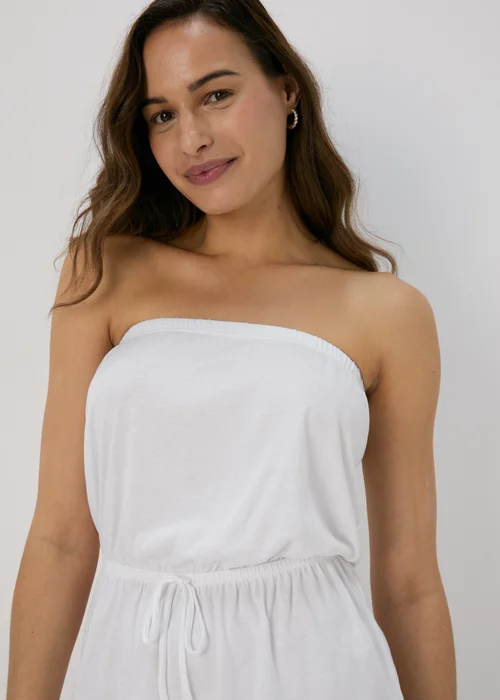 White Plain Playsuit - S Image 3
