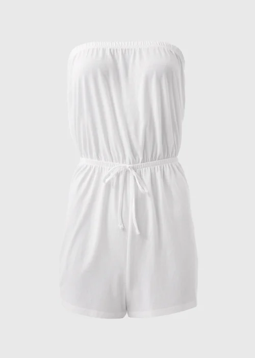 White Plain Playsuit - S Image 5